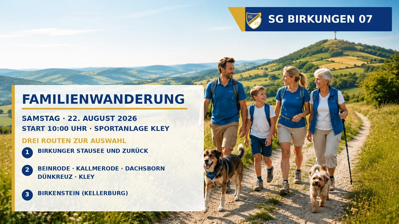 3. Familienwandertag SG Birkungen 07 | 22.08.2026